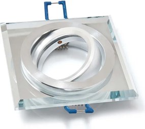 BERGE Podhľadové bodové svietidlo BRG71000 výklopné - sklo - štvorec - zrkadlo