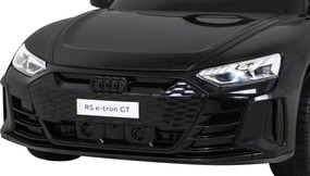 Ramiz Audi RS E-Tron GT batéria čierna + diaľkové ovládanie + pohon 4x4 + rádio MP3 + LED + EVA