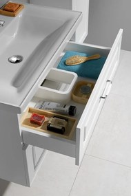 Aqualine Aqualine, FAVOLO umývadlová skrinka 76,5x60x44,6 cm, biela mat, FV280