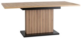 JAKS Rozkladací stôl 130 - 180 cm dub artisan čierny Giant