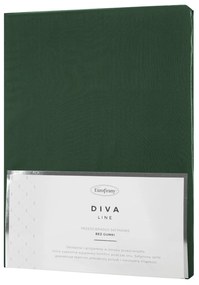 SATÉNOVÉ PRESTIERADLO DINA 160X210 CM TMAVOZELENÁ