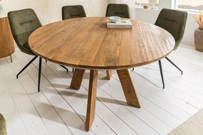 Okrúhly jedálenský stôl Eglantine 140 cm hnedé mango
