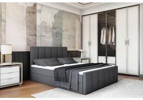 Tempo Kondela Boxspringová posteľ, 140x200, sivá, STAR