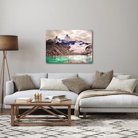 Obraz horského jazera (70x50 cm)