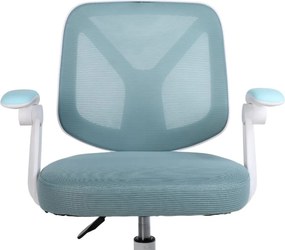 Detská otočná stolička Neoseat JUNI 010 s podnožou — látka, modrá