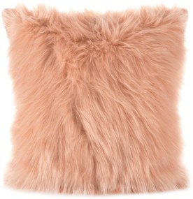 CHLPATÁ DEKORAČNÁ OBLIEČKA NA VANKÚŠ 819 45X45 CM LOSOSOVÁ