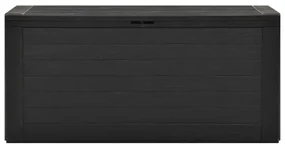 vidaXL Záhradný úložný box antracitový 116x44x55 cm