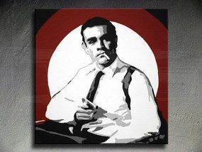 Ručne maľovaný POP Art obraz James Bond