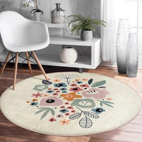 Prateľný okrúhly koberec vhodný pre robotické vysávače ø 120 cm Comfort – Mila Home