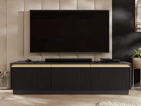 TV skrinka/stolík Roleno 180, Farby:: biela / biela + zlatá