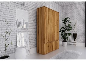 Šatníková skriňa z dubového dreva 135x206 cm Vento 3 - The Beds