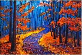 Obraz jesenného lesa (90x60 cm)