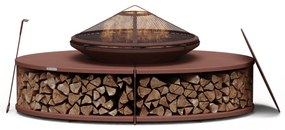 Blumfeldt Firebowl Ebeko 3 v 1, možno použiť ako gril alebo stôl, grilovací rošt + ochrana proti iskrám