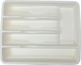 BAMA Plastový príborník do zásuvky, biely