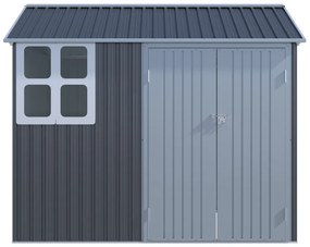Záhradný domček BestBerg ZCH-4AB / 4,5 m² / 259 x 172 x 222 cm / sivá/biela