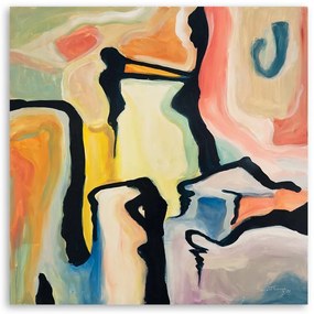 Gario Obraz na plátne Pastelová kompozícia Rozmery: 60 x 60 cm