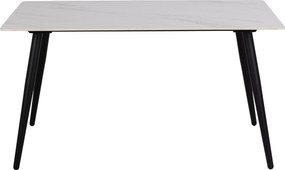 XXXLutz JEDÁLENSKÝ STÔL, biela, 140/80/75 cm P & B - Stoly - 001749092801