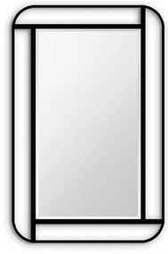 Gaudia Zrkadlo v ráme Noris Farba rámu: Čierna, Veľkosť: 72 x 112 cm
