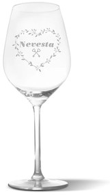 Sablio Pohár na víno Nevesta srdce: 49 cl