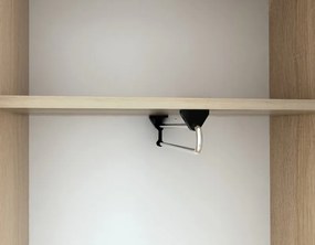 Šatníková skriňa Vincent, dub sonoma/biela