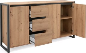 Široká komoda Denver, dub artisan/antracit