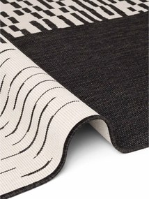Čierny/krémovobiely vnútorný a vonkajší koberec 160x230 cm Haringey Acacia – Ted Baker