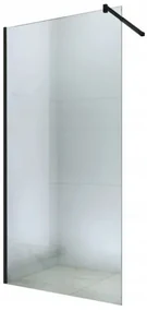 Mexen sprchová zástena WALK-IN, 6mm sklo, 60cm, čierny profil, číre sklo, 850-060-000-70-00