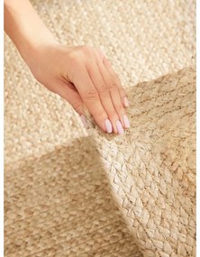 Obojstranný/ručne tkaný jutový koberec vo svetloprírodnej farbe 160x230 cm Sharmila Natural White – Hanse Home