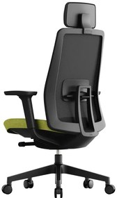 OFFICE MORE -  OFFICE MORE Kancelárska stolička K10 BLACK zelená