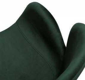 GAIA ČALÚNENÁ STOLIČKA green velvet/black