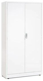 Kovová skriňa SAFE, s elektronickým zámkom, 1900x1000x400 mm, biela