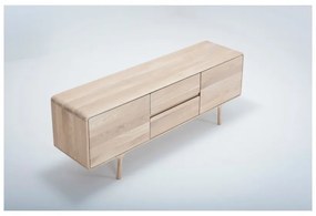 TV komoda z masívneho dubového dreva Gazzda Fawn