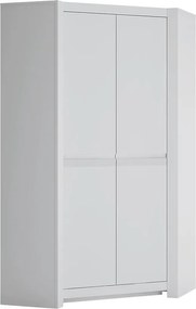 Skriňa Novi NVIS03 rohová 2D biela alpin/pvc biela supermat