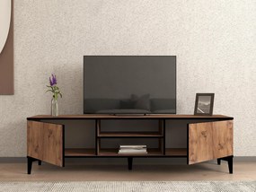 TV stolík/skrinka Sumapi (borovica atlantická + čierna) . Vlastná spoľahlivá doprava až k Vám domov. 1095214