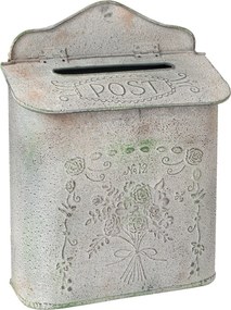 Šedá poštovní schránka 25*10*39 cm