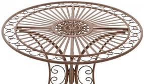 Kovový stôl GS13437402 - Hnedá antik