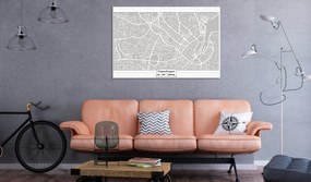 Artgeist Obraz na korku - Capital of Denmark [Cork Map] Veľkosť: 120x80