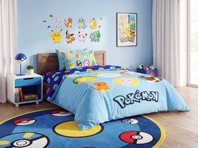 Detské obliečky POKÉMON TEAM farebné Rozmer obliečky: 70 x 80 cm | 140 x 200 cm