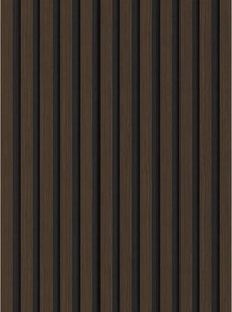 Mexen Lam-F, akustické stenové lamely 275 × 30 cm, plstený podklad 8 mm, technická dyha, orech palisandrový, S105-275307-3015-021