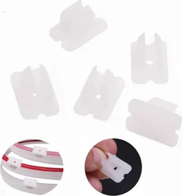 5X montážne konzoly pre neónový flexibilný 12v pásik