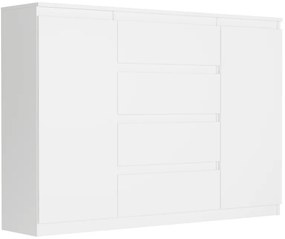 Priestranná komoda R-140-S4 - rôzne farebné prevedenia biela