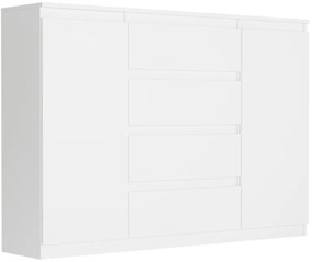 Priestranná komoda R-140-S4 - rôzne farebné prevedenia biela