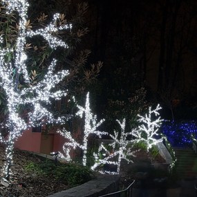 Vonkajšia LED vianočná reťaz - studená biela, 200m, 2000 LED