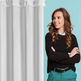 ZATEMŇOVACÍ ZÁVES NA KRÚŽKOCH ERIN 140X250 CM BIELA