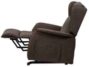 TV a relaxačné kreslo "ušiak"+ elektrické polohovanie, 1 motor 230V / 29V, poťah h TV-1190 BR2