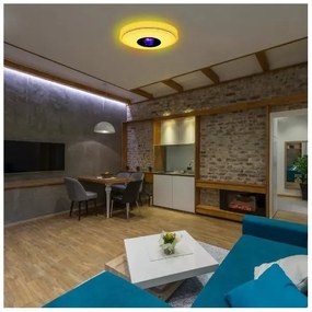 LED RGB Stmievateľné stropné svietidlo MAGIC DISCO LED/18W/230V + diaľkové ovládanie