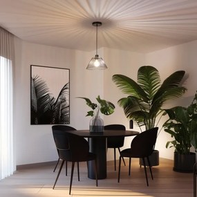 Brilagi - LED luster na lanku CERIA WIRE 1xE27/40W/230V priemer 30 cm čierna