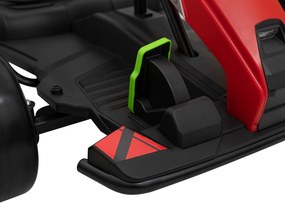 Ramiz Motokára na batérie Fast 3 Drift pre deti Červená + funkcia Drift + motory 2x150W + rádio LED + pásy