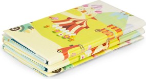 ECOTOYS detská skladacia obojstranná penová podložka 147×193 cm, protišmyk, s taškou