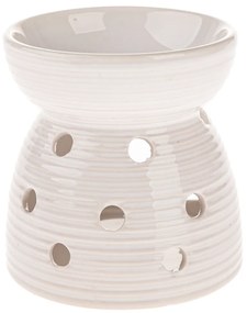 Keramická arómalampa Diya, biela